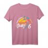 Kinder 6. Geburtstag Geschenk - Coole Skater Skateboard Fan T-Shirt im Vintage Style für Jungs & Mädchen