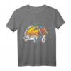 Kinder 6. Geburtstag Geschenk - Coole Skater Skateboard Fan T-Shirt im Vintage Style für Jungs & Mädchen