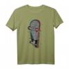 Glitched Skateboard T-Shirt mit Trippy Glitch Design – Stylische Streetwear für Skateboarder