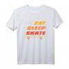 Eat Sleep Skate T-Shirt für Skater – Cooles Streetwear-Design, Perfekt als Geschenk für Freunde, Geschwister & Eltern