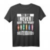 Skateboard T-Shirt für Herren, Skater & Longboard Fans – Streetstyle & Retro Design, Geschenkidee für Kinder & Erwachsene