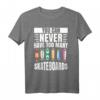Skateboard T-Shirt für Herren, Skater & Longboard Fans – Streetstyle & Retro Design, Geschenkidee für Kinder & Erwachsene