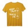 Ceep Calm and Skate on - Lustiges Skateboard T-Shirt für Skater, Longboarder & Skatepark Fans, perfektes Geschenk für Tricks und Skate Life