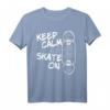 Ceep Calm and Skate on - Lustiges Skateboard T-Shirt für Skater, Longboarder & Skatepark Fans, perfektes Geschenk für Tricks und Skate Life