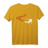 Alpin Ski Rennläufer T-Shirt – Für Skifans & Rennsportbegeisterte mit Schneespuren, klassisch geschnitten