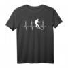 Ski T-Shirt - Skifahrer Geschenke & Herzschlag T-Shirts für Wintersportfans, Weihnachten & Geburtstag
