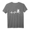 Ski Herzschlag Skifahren T-Shirt – Perfektes Geschenk für Skifahrer, Freestyle Fahrer und Schnee-Liebhaber in den Bergen