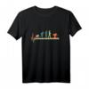 Evolution Ski Herzschlag Skifahrer T-Shirt - Vintage Retro Wintersport & Apres Ski Geschenk für Männer und Frauen