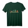 Evolution Ski Herzschlag Skifahrer T-Shirt - Vintage Retro Wintersport & Apres Ski Geschenk für Männer und Frauen