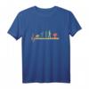 Evolution Ski Herzschlag Skifahrer T-Shirt - Vintage Retro Wintersport & Apres Ski Geschenk für Männer und Frauen