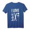 I love Skiing. Ich liebe Skifahren! Geschenk für Wintersportler – Perfektes Skifahrer T-Shirt für den Winterurlaub