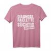 Diagnose Raclette Süchtig Unheilbar T-Shirt – Lustiges Geschenk für Käse- und Raclette-Fans, Skifahrer & Snowboarder, perfekt für Weihnachten, Vatertag & Geburtstag
