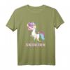 Ski Shirt für Mädchen & Frauen mit Einhorn & Skihorn Motiv - Perfektes Winter- und Skiurlaub-Outfit, Geschenkidee zu Weihnachten & Geburtstag