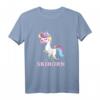 Ski Shirt für Mädchen & Frauen mit Einhorn & Skihorn Motiv - Perfektes Winter- und Skiurlaub-Outfit, Geschenkidee zu Weihnachten & Geburtstag