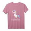 Ski Shirt für Mädchen & Frauen mit Einhorn & Skihorn Motiv - Perfektes Winter- und Skiurlaub-Outfit, Geschenkidee zu Weihnachten & Geburtstag