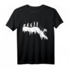 Lustiges Skifahrer T-Shirt mit Evolution Design – Perfektes Geschenk für Wintersportfans, Familie & Apres Ski Partys