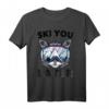 Ski - Ski You Later - Lustiges Skifahrer und Snowboard T-Shirt für Katzenliebhaber - Vintage Wintersportbekleidung für Männer, Frauen & Kinder