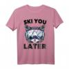 Ski - Ski You Later - Lustiges Skifahrer und Snowboard T-Shirt für Katzenliebhaber - Vintage Wintersportbekleidung für Männer, Frauen & Kinder