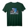 Santa Cruz California Vintage Retro Hai mit Surfbrett T-Shirt – Perfektes Surfer Outfits & Geschenkidee für Strandliebhaber
