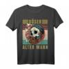 Herren Böser alter Mann - Totenkopf Vintage - Biker - Gang T-Shirt für Männer mit Humor, Rebellion und Style