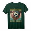 Herren Böser alter Mann - Totenkopf Vintage - Biker - Gang T-Shirt für Männer mit Humor, Rebellion und Style