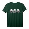 Nichts Sehen Nichts Hören Nichts Sagen Gothic T-Shirt mit Totenkopf – Mystische Kleidung für Fans der schwarzen Szene und Okkultismus