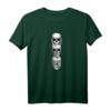Nichts sehen, nichts hören, nichts sagen Totenkopf T-Shirt – Detailliertes Schwarz-Weiß Schädel-Design für Fans von Halloween, Metal, Piraten und japanischer Kultur