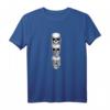 Nichts sehen, nichts hören, nichts sagen Totenkopf T-Shirt – Detailliertes Schwarz-Weiß Schädel-Design für Fans von Halloween, Metal, Piraten und japanischer Kultur