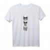 Nichts sehen, nichts hören, nichts sagen Totenkopf T-Shirt – Detailliertes Schwarz-Weiß Schädel-Design für Fans von Halloween, Metal, Piraten und japanischer Kultur