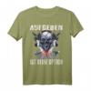 Aufgeben ist keine Option - Kämpfer T-Shirt mit Totenkopf Motiv für Männer, das Mut macht & zum Durchhalten inspiriert