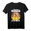 Retro Böser alter Mann mit Totenkopf Schädel Skull T-Shirt – Lustiges Geschenk für Opa, Vater und Onkel
