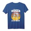 Retro Böser alter Mann mit Totenkopf Schädel Skull T-Shirt – Lustiges Geschenk für Opa, Vater und Onkel