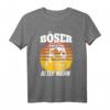 Retro Böser alter Mann mit Totenkopf Schädel Skull T-Shirt – Lustiges Geschenk für Opa, Vater und Onkel