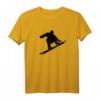 Silhouette beim Snowboarden im Skiurlaub - Stylisches Ski- und Snowboarder T-Shirt für Apres-Ski & Wintersportliebhaber