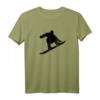 Silhouette beim Snowboarden im Skiurlaub - Stylisches Ski- und Snowboarder T-Shirt für Apres-Ski & Wintersportliebhaber