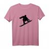 Silhouette beim Snowboarden im Skiurlaub - Stylisches Ski- und Snowboarder T-Shirt für Apres-Ski & Wintersportliebhaber