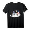 Schneemänner spielen Volleyball T-Shirt - Perfektes Weihnachts- und Geburtstagsgeschenk für Snowvolley-, Beachvolleyball- und Wintersport-Fans