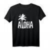 Aloha Strand T-Shirt mit Palmen Hawaii Surfer Motiv - Perfektes Sommergeschenk für Surfer und Hawaii-Fans
