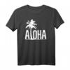 Aloha Strand T-Shirt mit Palmen Hawaii Surfer Motiv - Perfektes Sommergeschenk für Surfer und Hawaii-Fans