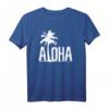 Aloha Strand T-Shirt mit Palmen Hawaii Surfer Motiv - Perfektes Sommergeschenk für Surfer und Hawaii-Fans