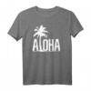 Aloha Strand T-Shirt mit Palmen Hawaii Surfer Motiv - Perfektes Sommergeschenk für Surfer und Hawaii-Fans