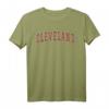 Cleveland Ohio Souvenir T-Shirt im College-Stil mit rotem Text - Perfektes Geschenk für Bewohner, Studenten und Touristen
