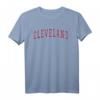 Cleveland Ohio Souvenir T-Shirt im College-Stil mit rotem Text - Perfektes Geschenk für Bewohner, Studenten und Touristen