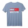 Türkische Flagge Wrestling T-Shirt für Wrestler, Grappler, Fans & Trainer - Tolles Design für Amateurringen auf der Matte
