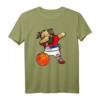 Dabbing Mops Serbien Basketball Fans T-Shirt – Stolzes serbisches Sportoutfit für Fans und Basketballliebhaber