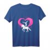 I Love Voltigieren T-Shirt für Pferdesportfans - Geschenkidee für Voltigierer, Reitschüler & Pferdeliebhaber