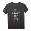 Sport Elf Weihnachtsoutfit Partnerlook - Festliche Weihnachtskleidung mit Elfenmuster, Hut & Socken für Familie & Sportler