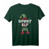 Sport Elf Weihnachtsoutfit Partnerlook - Festliche Weihnachtskleidung mit Elfenmuster, Hut & Socken für Familie & Sportler