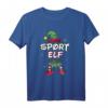 Sport Elf Weihnachtsoutfit Partnerlook - Festliche Weihnachtskleidung mit Elfenmuster, Hut & Socken für Familie & Sportler
