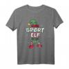 Sport Elf Weihnachtsoutfit Partnerlook - Festliche Weihnachtskleidung mit Elfenmuster, Hut & Socken für Familie & Sportler